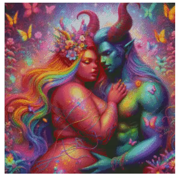 Love Is Love 60x60cm Diamond Art Kit, High Quality Diamond Painting Kit with Enhancements