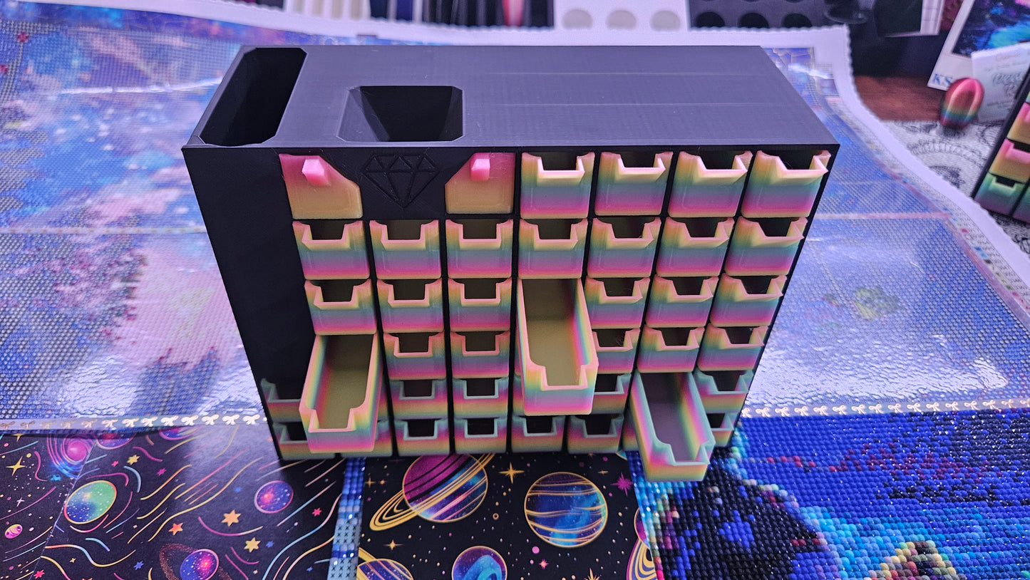 Large Diamond Painting Organizer, Expandable Diamond Art Drill Storage Drawer System, 3D Printed, Custom Made To Order Rhinestone Craft Tool