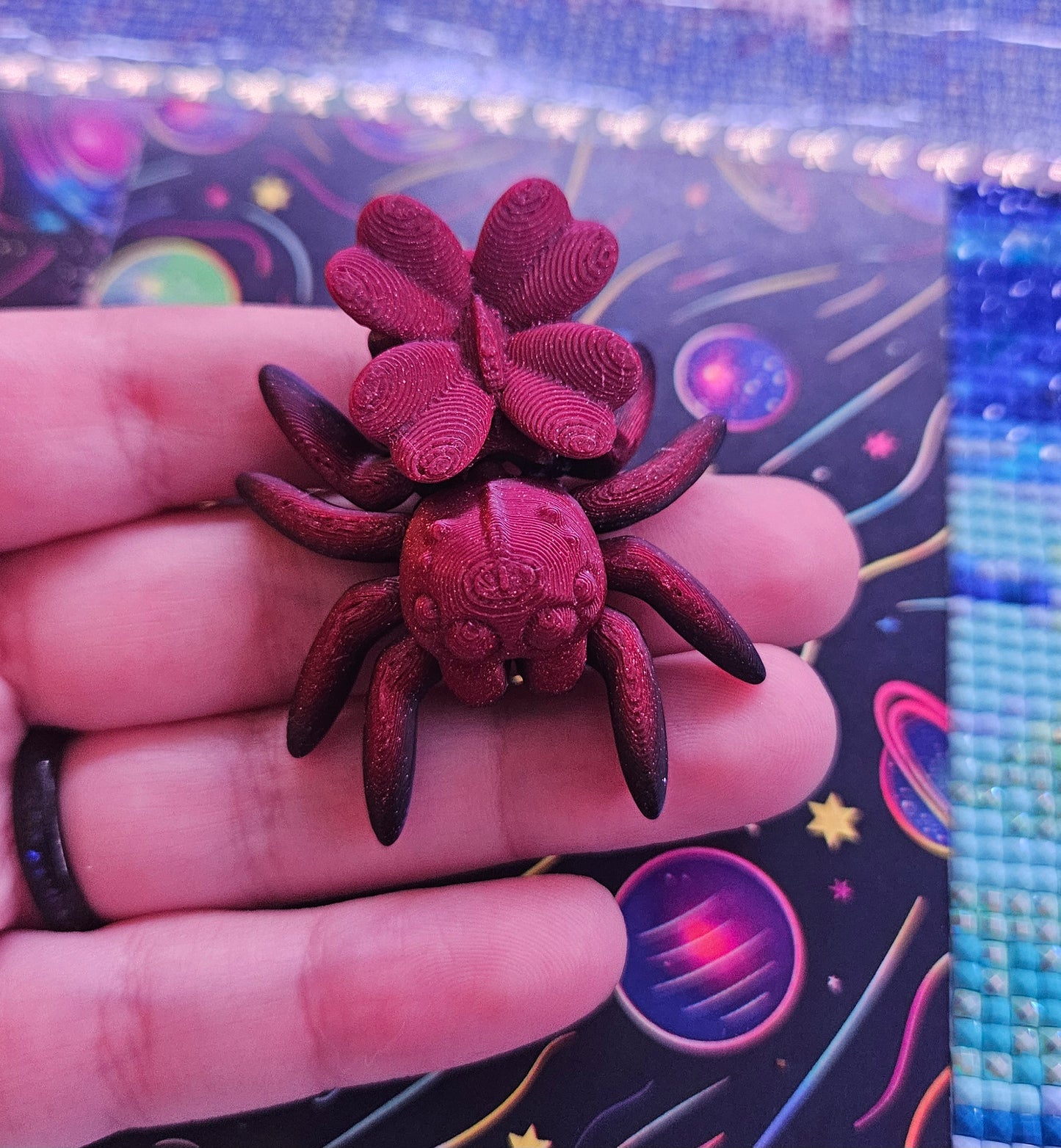 Spider Cover Minder Magnets, Cute Gift for Diamond Painters, Convenient Diamond Art Accessory, Handmade Diamond Dot Tool, Adorable 3D Printed Cover Holder