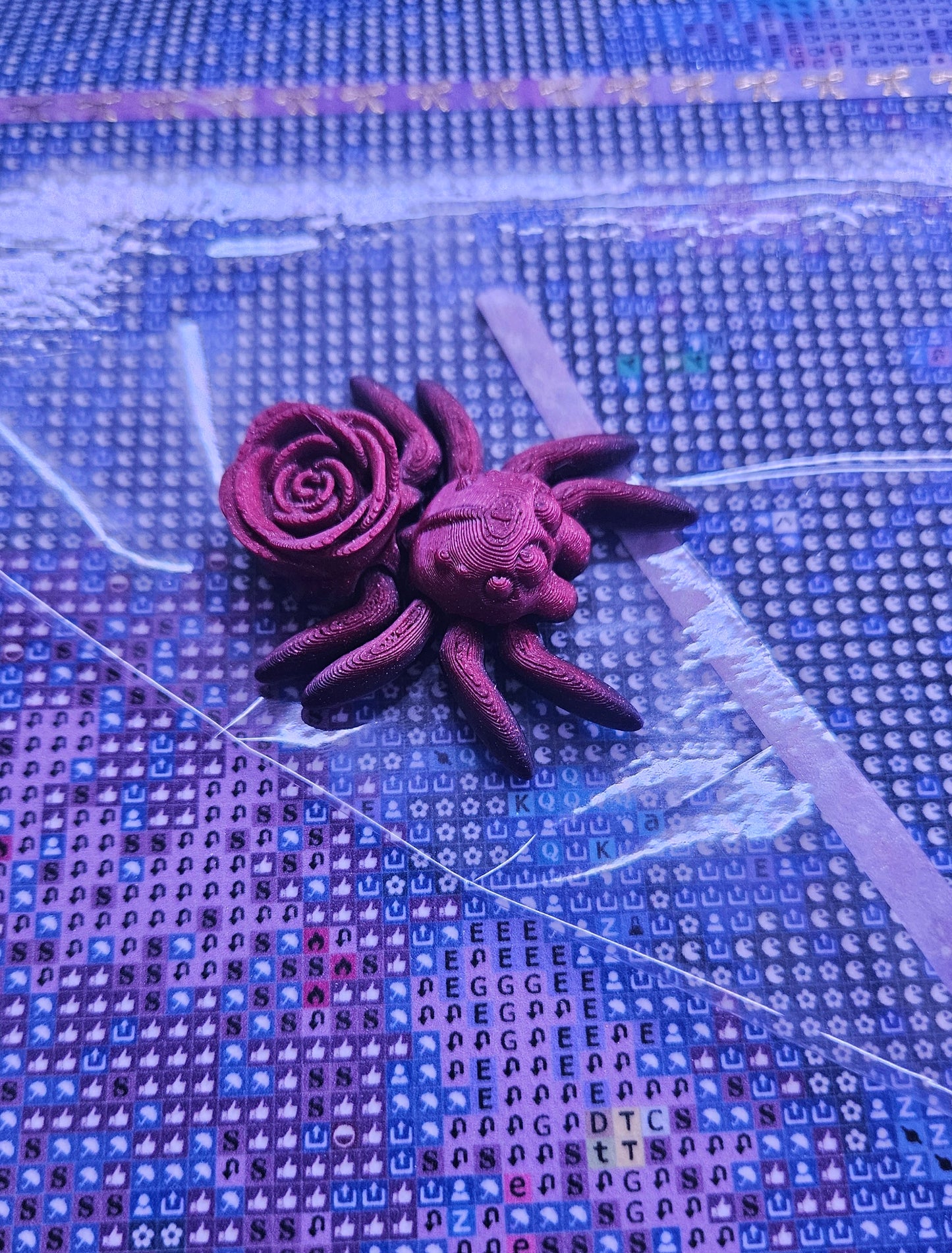 Spider Cover Minder Magnets, Cute Gift for Diamond Painters, Convenient Diamond Art Accessory, Handmade Diamond Dot Tool, Adorable 3D Printed Cover Holder