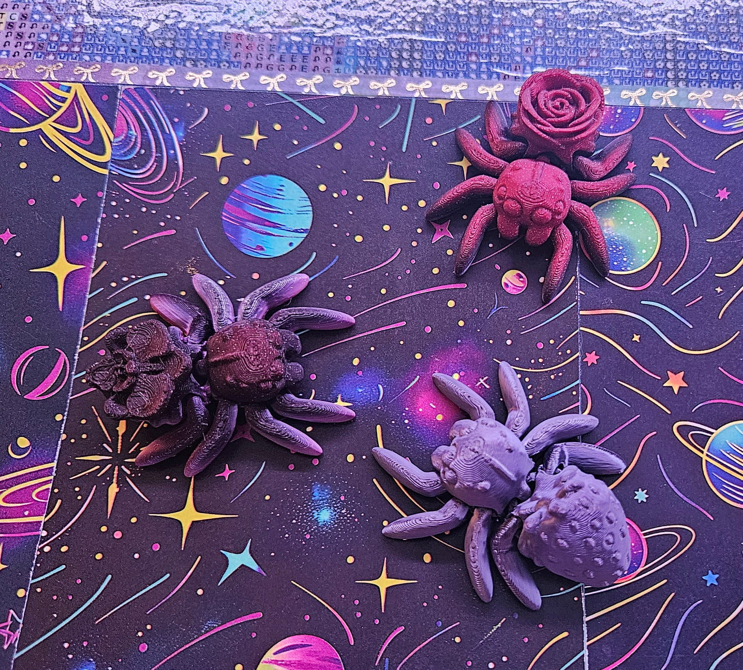 Spider Cover Minder Magnets, Cute Gift for Diamond Painters, Convenient Diamond Art Accessory, Handmade Diamond Dot Tool, Adorable 3D Printed Cover Holder