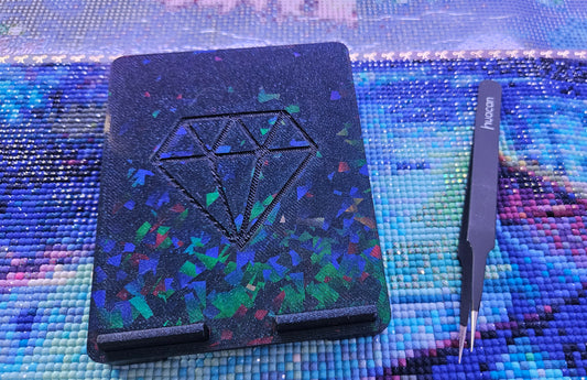 Small to Medium Angled Diamond Art Tray Tilt Table, 3D Printed Drill Tray Holder, Ergonomic Angle for Smaller or Medium Sized Diamond Painting Trays