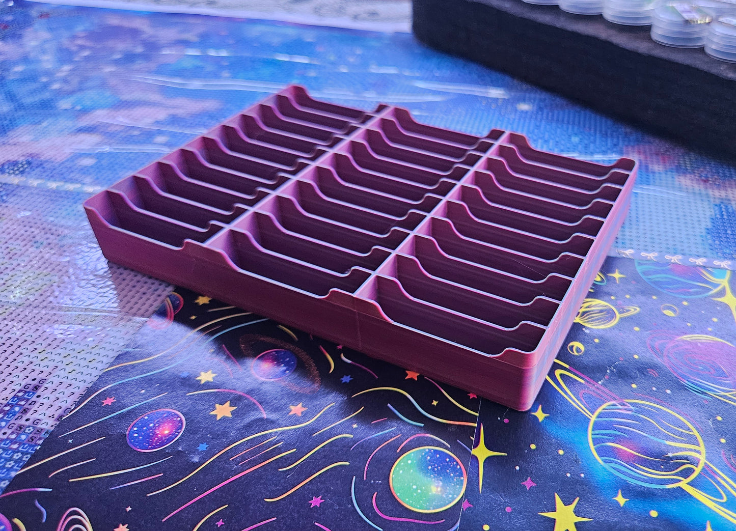 Small 3D Printed Diamond Painting Bag Holder, Organizer for 30 Bags, Craft Storage, Drill Storage Rack, Diamond Art Accessory