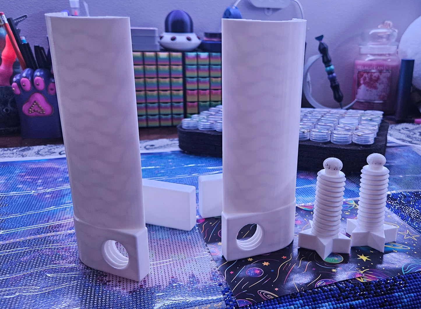 Diamond Painting Table Clamps, Canvas Holder with Star Screws, 3D Printed Cosmic Craft Desk Organizer, Diamond Art and Craft Accessory