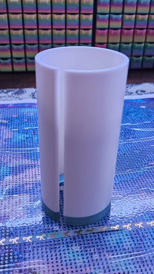 Medium Diamond Painting Canvas Roll Holder, 3D Printed Canvas Tube with Slot, Works with Table Clamps, Unfinished Canvas Protector