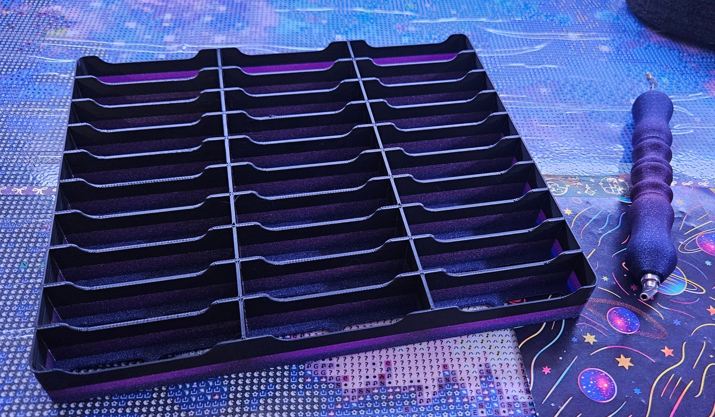 Large 3D Printed Diamond Painting Bag Holder, Organizer for 30 Bags, Craft Storage, Drill Storage Rack, Diamond Art Accessory