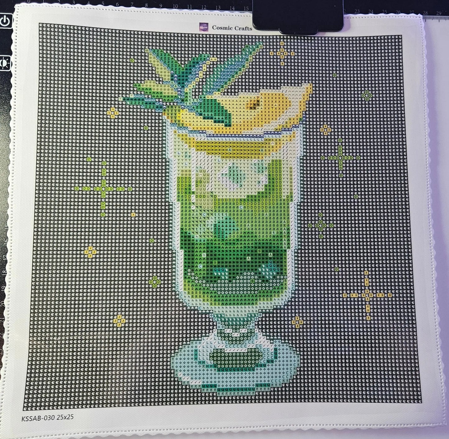 Lemon Limeade Elixir – Mini Diamond Painting Kit, Full Square Drill with AB & Fairy Dust Enhancements Cosmic Crafts