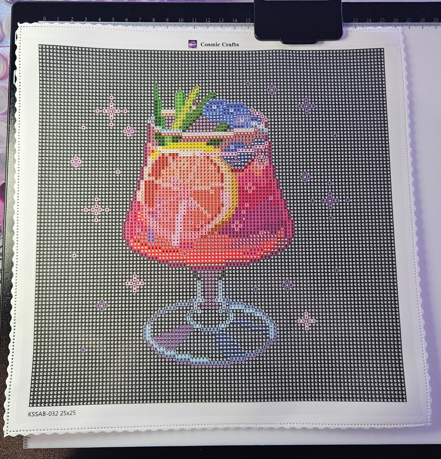 Berry Basil Elixir – Mini Diamond Painting Kit, Full Square Drill with AB & Fairy Dust Enhancements