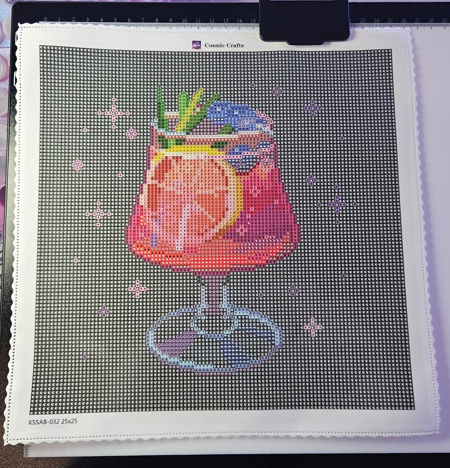 Berry Basil Elixir – Mini Diamond Painting Kit, Full Square Drill with AB & Fairy Dust Enhancements Cosmic Crafts