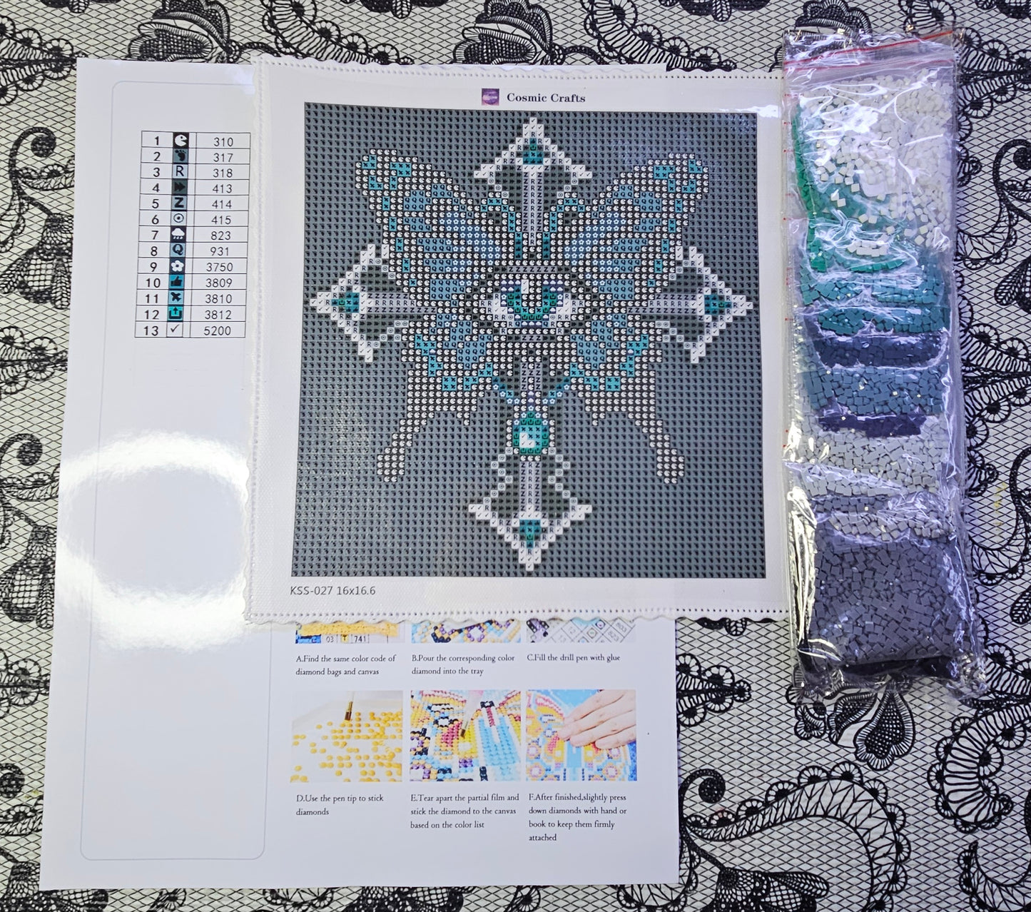 Butterfly Vigil – Mini Diamond Painting Kit, Full Square Drill