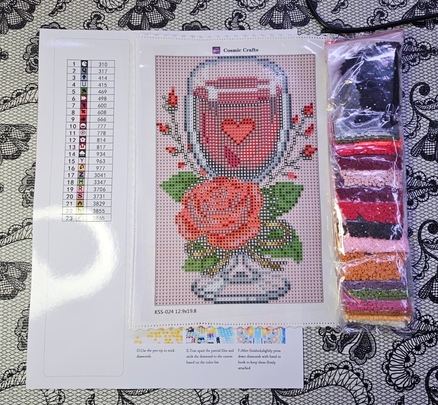 Velvet Pour – Mini Diamond Painting Kit, Full Square Drill