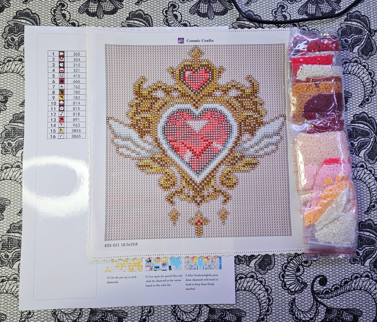 Lifted by Love – Mini Diamond Painting Kit, Full Square Drill