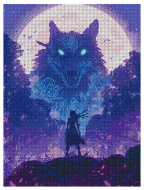 Spirit Guide 60x80cm Diamond Art Kit, High Quality Diamond Painting Kit with Enhancements