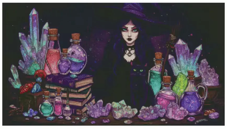 Spell Time Chaos 90x50cm Diamond Art Kit, High Quality Diamond Painting Kit with Enhancements Cosmic Crafts
