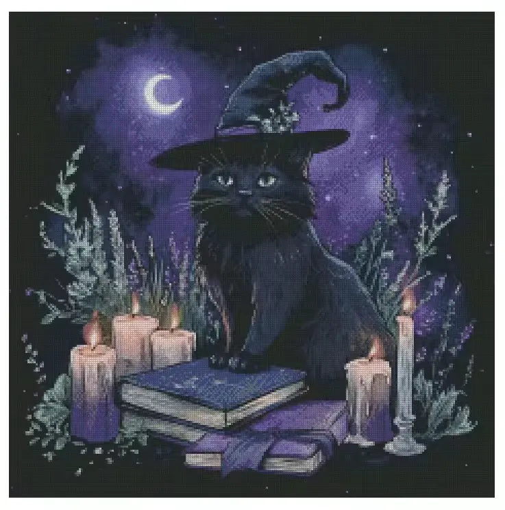 Ritual Familiar 60x60cm Diamond Art Kit, High Quality Diamond Painting Kit with Enhancements Cosmic Crafts