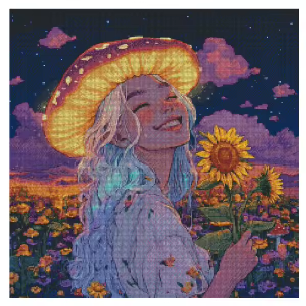 Glowing 60x60cm Diamond Art Kit, High Quality Diamond Painting Kit with Enhancements