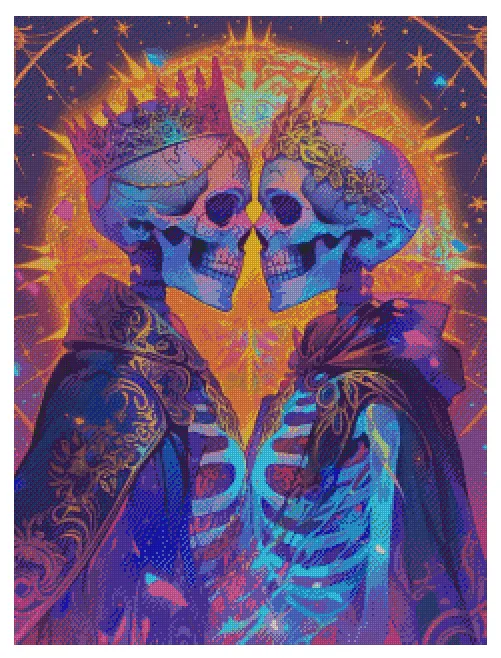 Glowing Love 60x80cm Diamond Art Kit, High Quality Diamond Painting Kit with Enhancements