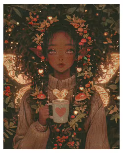 Serve Up Love 60x75cm Diamond Art Kit, High Quality Diamond Painting Kit with Enhancements