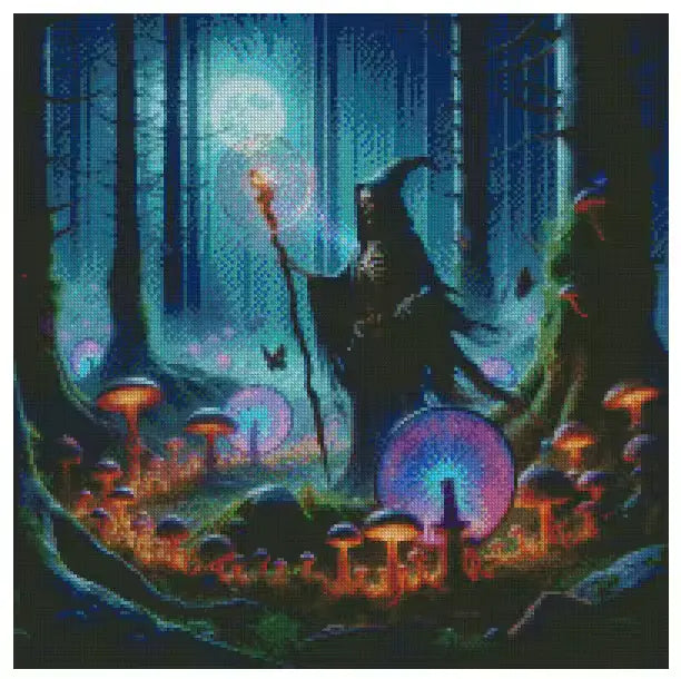 Witch's Incantations 50x50cm Diamond Art Kit, High Quality Diamond Painting Kit with Enhancements Cosmic Crafts
