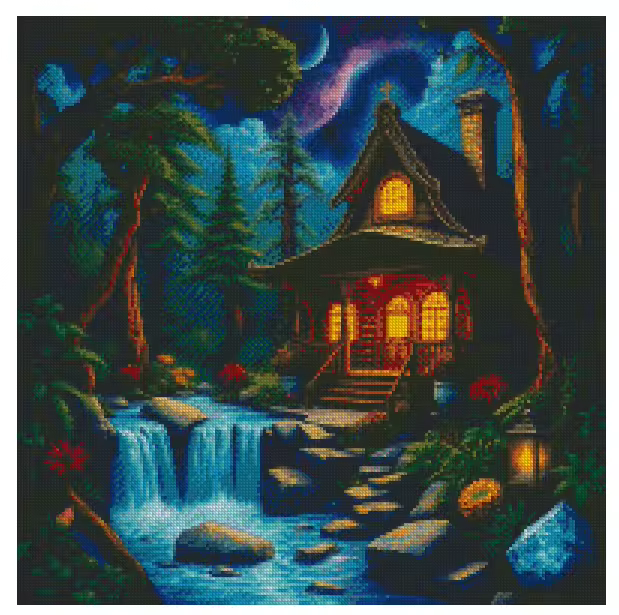 Serene Sanctuary 50x50cm Diamond Art Kit, High Quality Diamond Painting Kit with Enhancements
