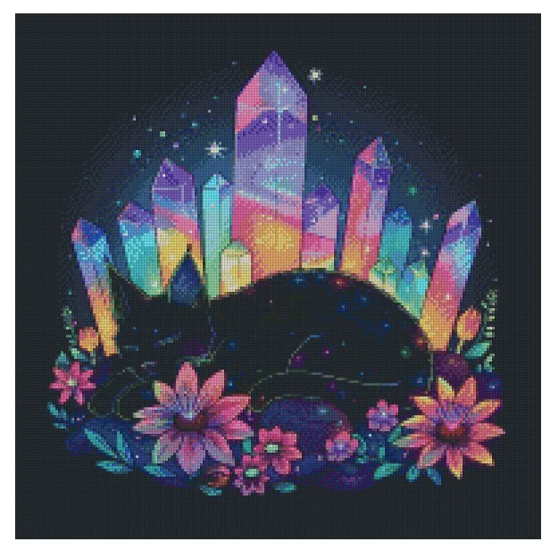 Crystal Dreams 50x50cm Diamond Art Kit, High Quality Diamond Painting Kit with Enhancements Cosmic Crafts