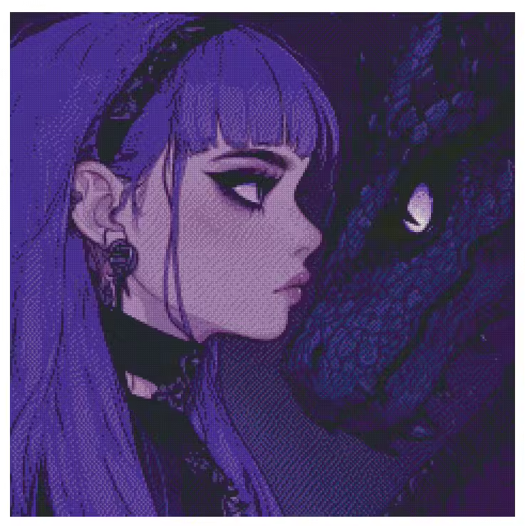 Dragon Whisperer 60x60cm Diamond Art Kit, High Quality Diamond Painting Kit with Enhancements