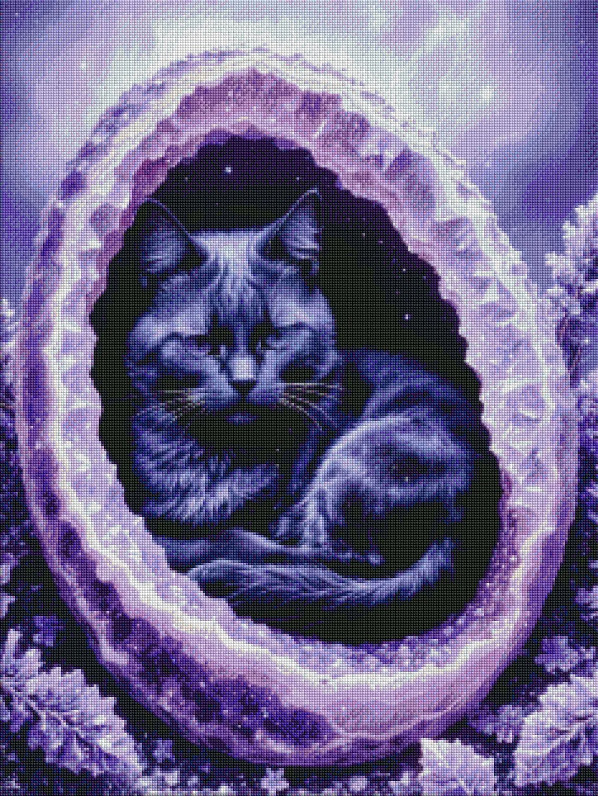 Black Gem 60x80cm Diamond Painting Kit, High Quality Diamond Art Kit with Enhancements Cosmic Crafts