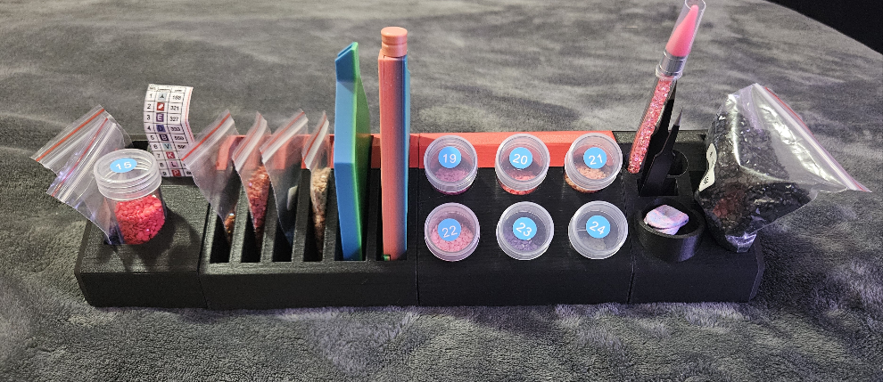 Modular Diamond Painting Workstation, Art Station Essentials, Organize Your Art Space, Set or Pieces to Customize Your Diamond Art Storage