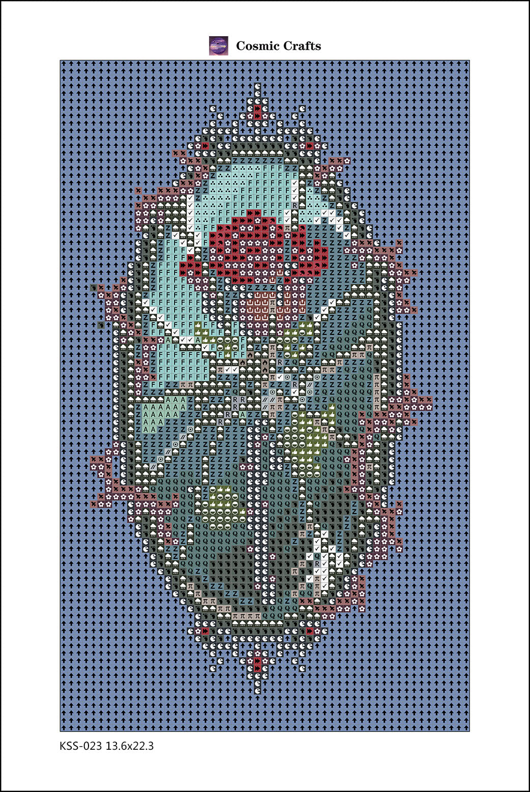 Shattered Beauty – Mini Diamond Painting Kit, Full Square Drill