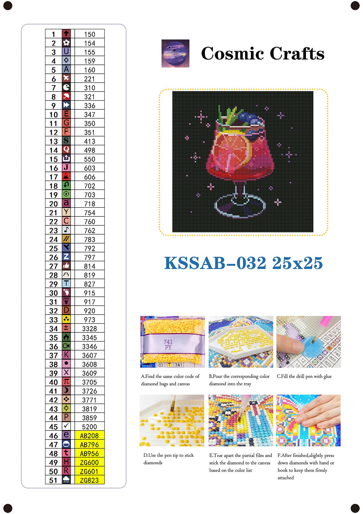 Berry Basil Elixir – Mini Diamond Painting Kit, Full Square Drill with AB & Fairy Dust Enhancements