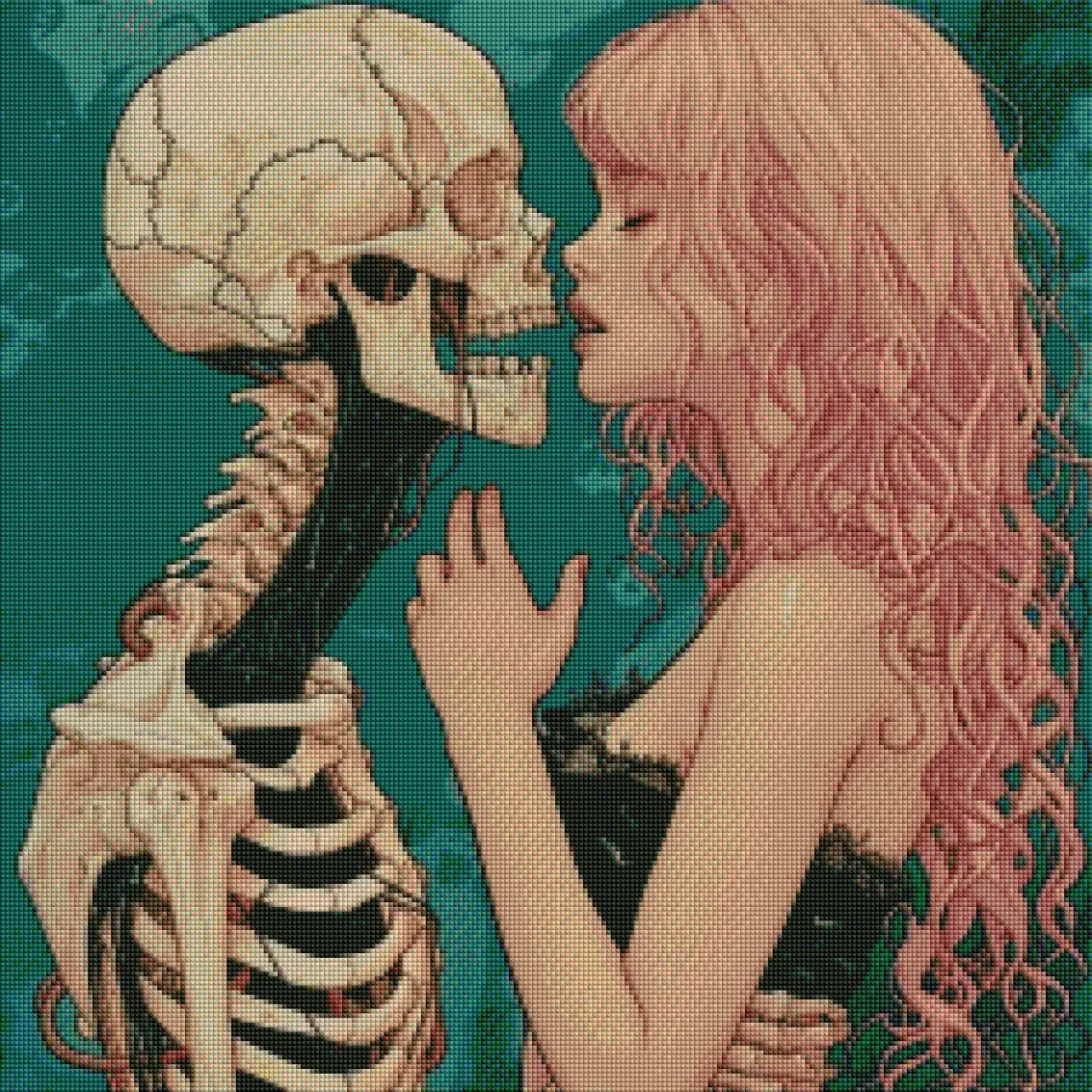 Love After Death 60x60cm Diamond Art Kit, High Quality Diamond Painting Kit