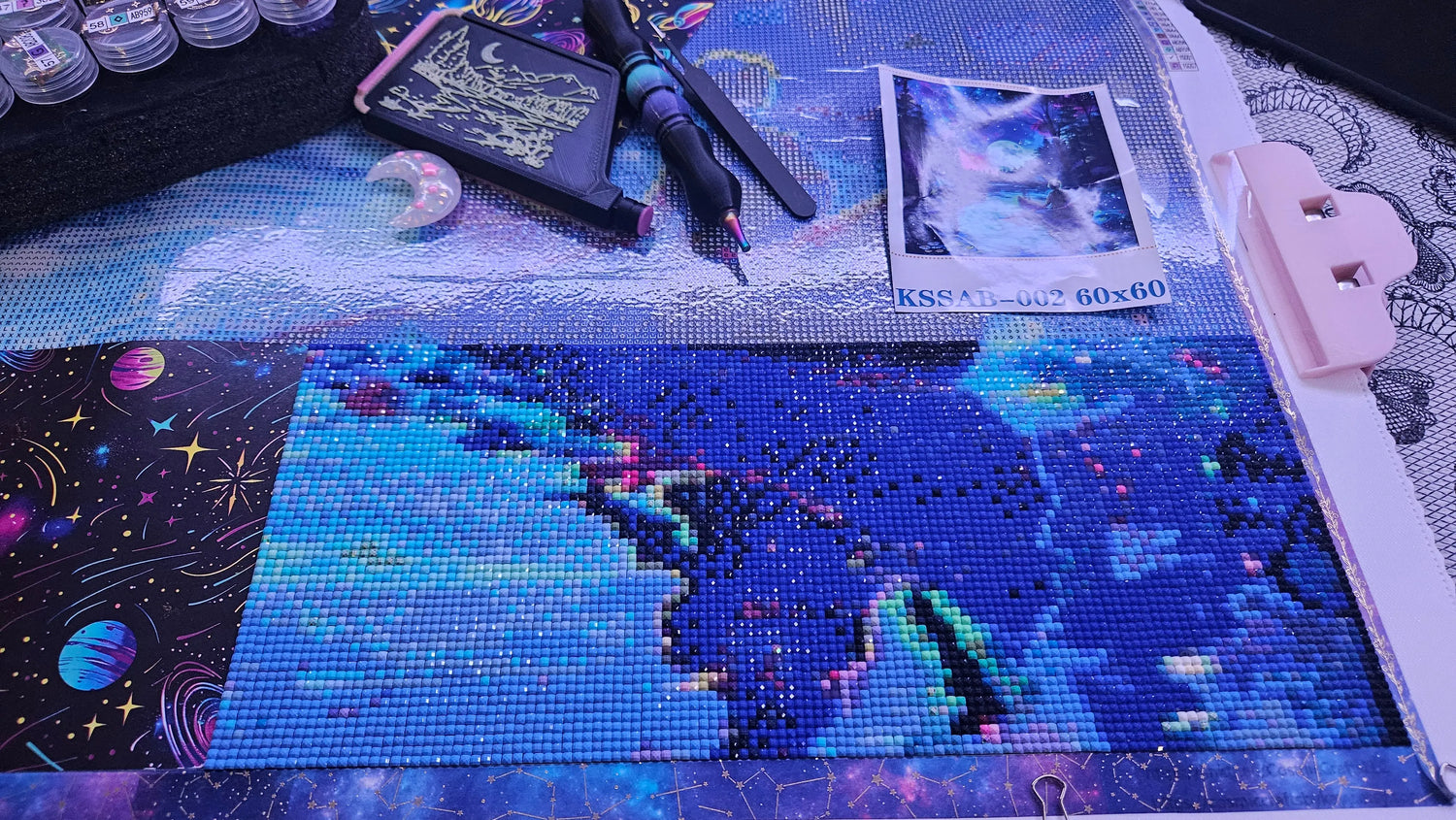 Diamond-Art-Canvas-Kits Cosmic Crafts