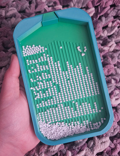 Multi-Placer Grid Diamond Art Tray with Stopper, Must Have for Diamond Painting, Diamond Art Tool, Diamond Dot Accessory Cosmic Crafts