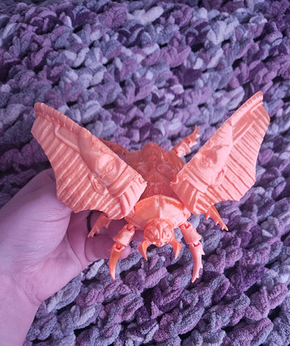 Scarab Beetle Flexi Toy, 3D Printed Articulated Desk Toy, Insect Fidget Toy, Cool Bug Lover Gift, Beetle Toy, Unique Flexible Desk Accessory Cosmic Crafts