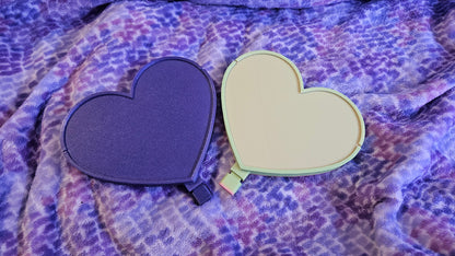 Heart Shaped Diamond Art Tray with Sliding Lid and Stopper, 3D Printed Diamond Painting Accessory, Diamond Dot Tool Cosmic Crafts