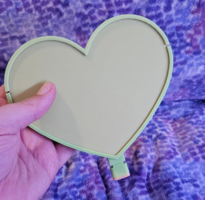 Heart Shaped Diamond Art Tray with Washi Feature with Sliding Lid and Stopper, Diamond Painting Accessory, Diamond Dot Tool, Craft Supply Cosmic Crafts