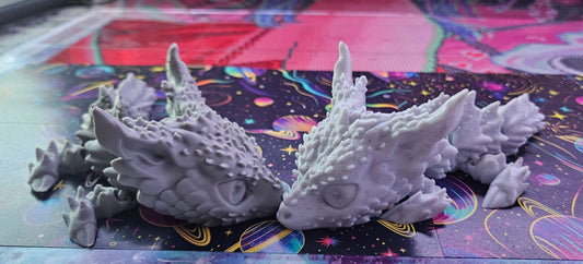 Baby Desert Dragon Flexi, Adorable Articulated 3D Printed Fidget, Fully Articulated, Dragon Lover Gift, Novelty Baby Dragon Toy, Great Gift