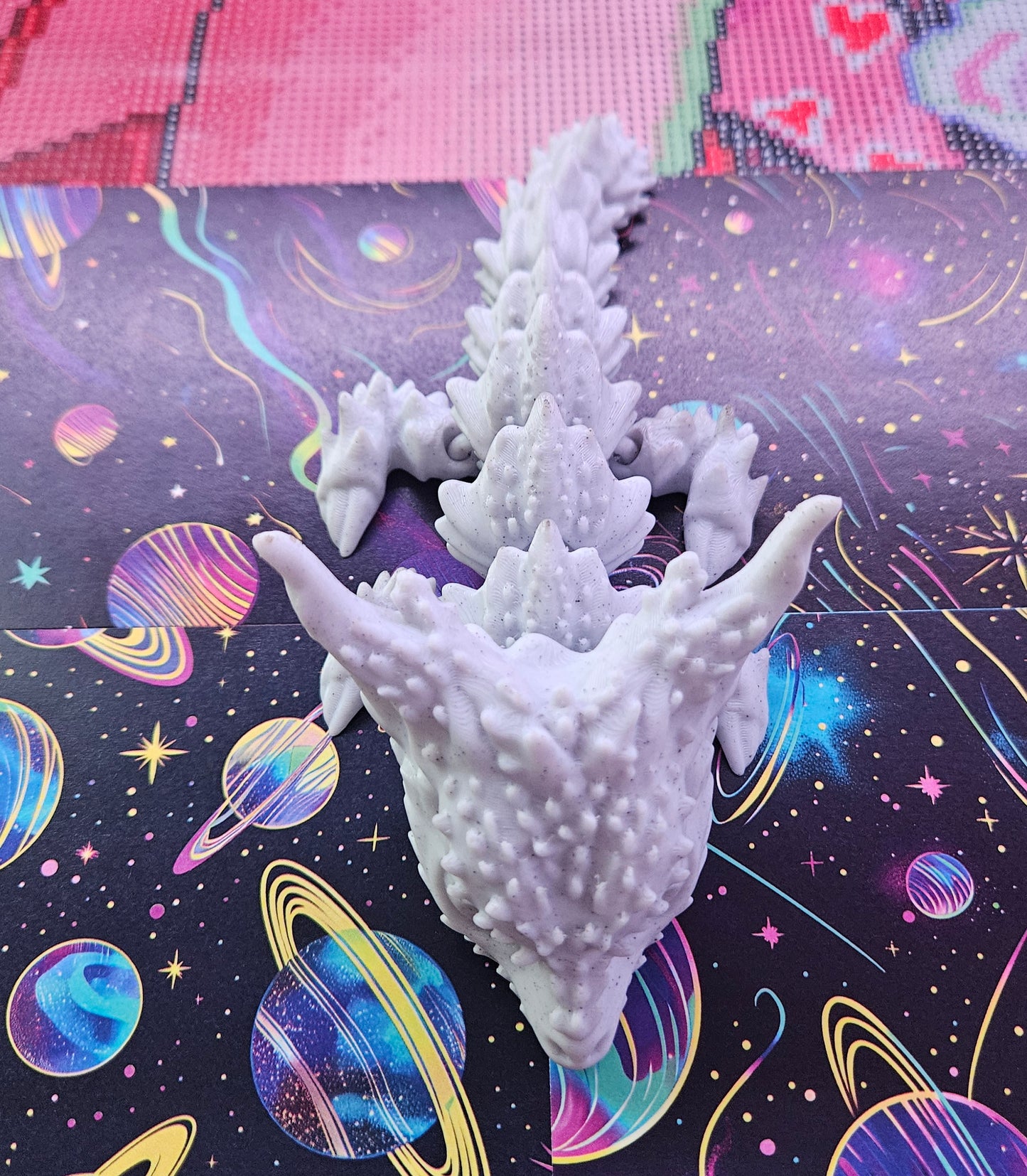 Baby Desert Dragon Flexi, Adorable Articulated 3D Printed Fidget, Fully Articulated, Dragon Lover Gift, Novelty Baby Dragon Toy, Great Gift