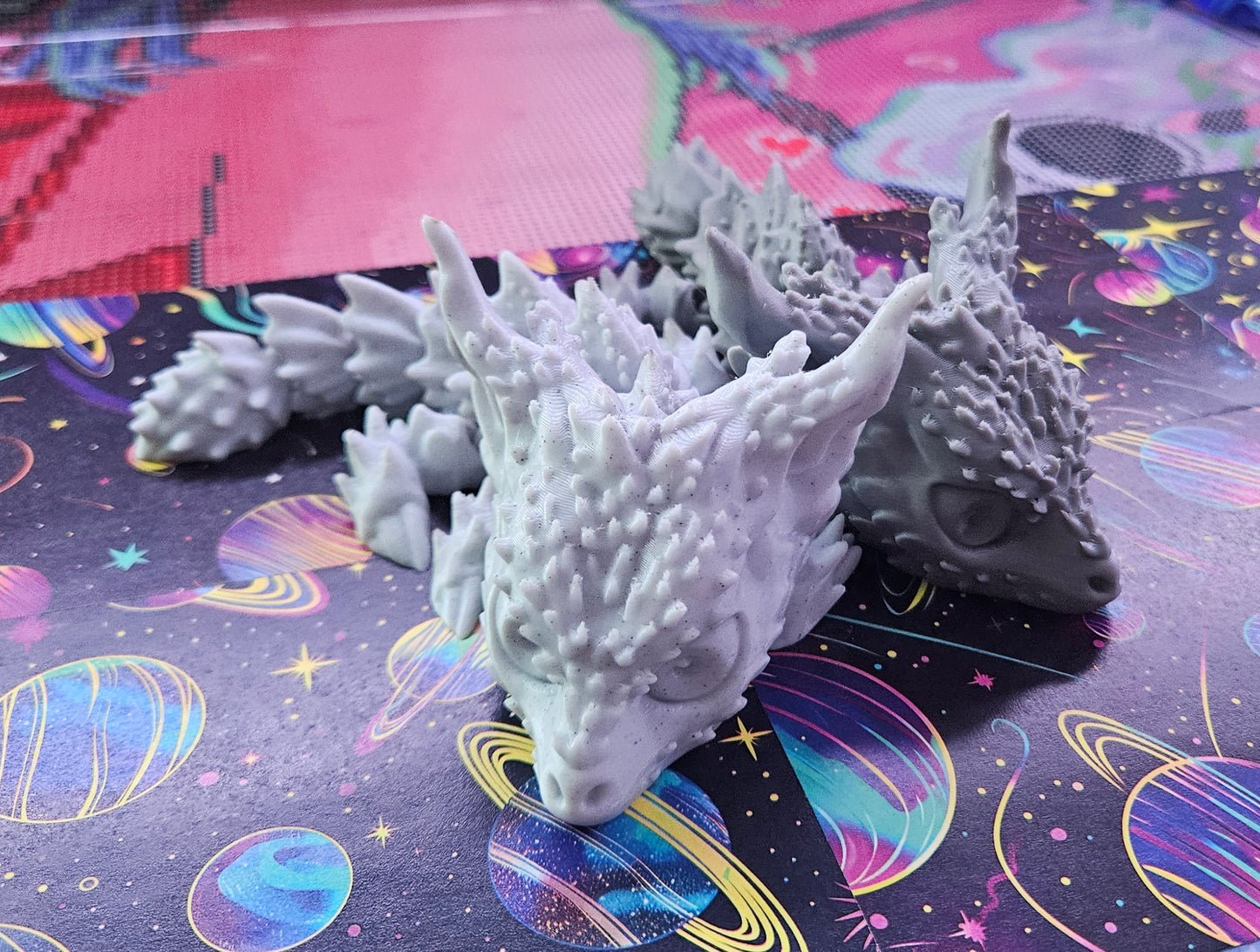 Baby Desert Dragon Flexi, Adorable Articulated 3D Printed Fidget, Fully Articulated, Dragon Lover Gift, Novelty Baby Dragon Toy, Great Gift