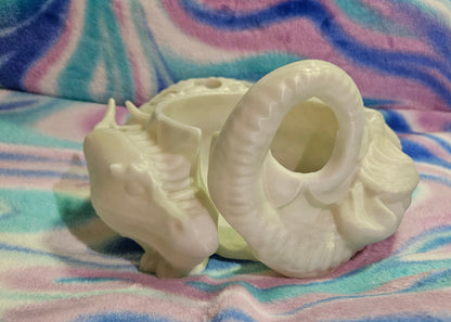 Dragon Yarn Bowl, 3D Printed Yarn Bowl, Holds Crochet Hooks, Knitting Needles and More, Decorative Fantasy Yarn Holder, Great Mythical Gift Cosmic Crafts