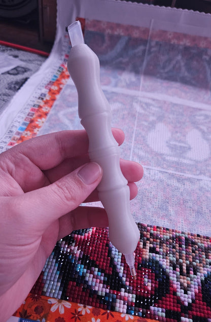 3D Printed Diamond Painting Pen, Carved 5 Wood Style, E-Painter Version, Lightweight Diamond Art Pen, Comfortable and Colorful Diamond Dot Tool, Drill Pen Cosmic Crafts