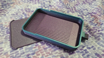 XL Diamond Art Tray w/Washi, 3D Printed Drill Tray w/Sliding Lid and Stopper, Diamond Painting Accessory Cosmic Crafts