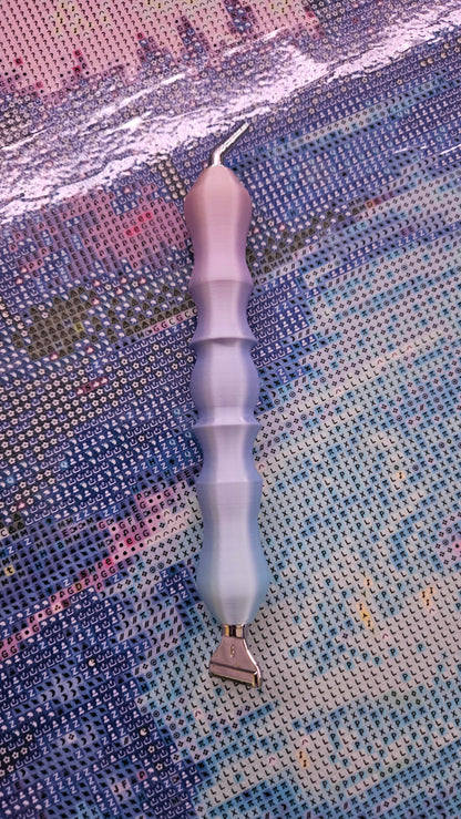 3D Printed Diamond Painting Pen, Carved 2 Wood Style, E-Painter Version Available, Lightweight Diamond Art Pen, Comfortable and Colorful Diamond Dot Tool, Drill Pen Cosmic Crafts