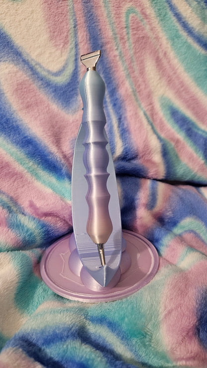 Moon Diamond Art Pen Holder, 3D Printed Diamond Painting Tool Stand, Moon On Cloud Diamond Dot Tool Storage, Cute Craft Tool Holder