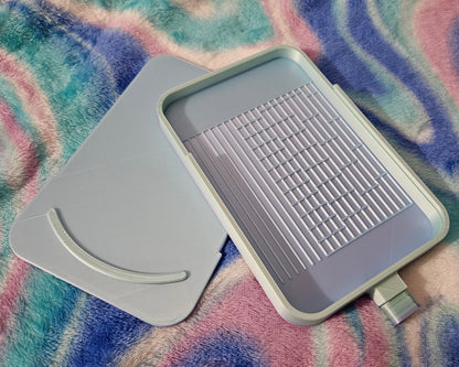 Multi-Placer Grid Diamond Art Tray with Lid and Stopper, 3D Printed Diamond Painting Accessory, Diamond Dot Tool, Square and Round Drills Cosmic Crafts