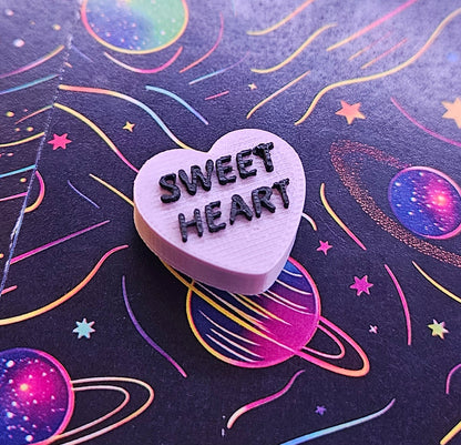 Candy Hearts Cover Minder Magnets, Cute Gift for Diamond Painters, Valentine's Diamond Art Accessory, Handmade Diamond Dot Tool, Adorable 3D Printed Cover Holder Cosmic Crafts