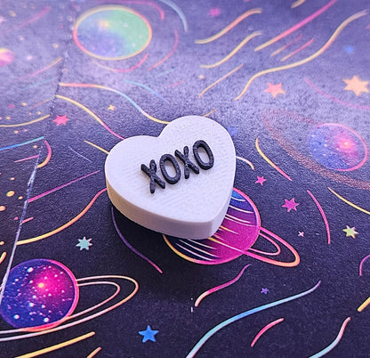 Candy Hearts Cover Minder Magnets, Cute Gift for Diamond Painters, Valentine's Diamond Art Accessory, Handmade Diamond Dot Tool, Adorable 3D Printed Cover Holder Cosmic Crafts