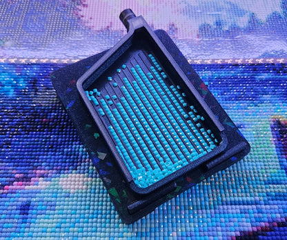 Small to Medium Angled Diamond Art Tray Tilt Table, 3D Printed Drill Tray Holder, Ergonomic Angle for Smaller or Medium Sized Diamond Painting Trays Cosmic Crafts