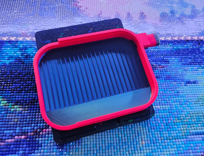 Landscape Diamond Art Tray with WASHI Feature, 3D Printed Diamond Painting Accessory, Sliding Lid and Stopper, Diamond Dot Tool, Rhinestone Tray Cosmic Crafts