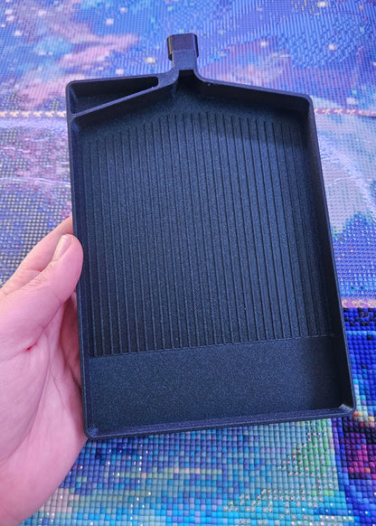 XXL Diamond Art Tray WASHI Feature, Mega Large 3D Printed Drill Tray, 180x120MM Diamond Painting Boat with Stopper and Trash Drill Spot Cosmic Crafts